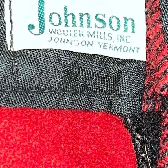 Vintage 1940’s Johnson Woolen Mills Wool Hunting Pants Red Black Sz 38 Waist - Picture 3 of 8